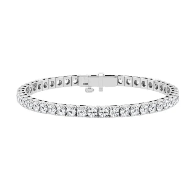 6 Carat Lab Grown Diamond Tennis Bracelet 18k Gold