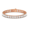 Moissanite Diamond Tennis Bracelet 25ct 14K Yellow Gold
