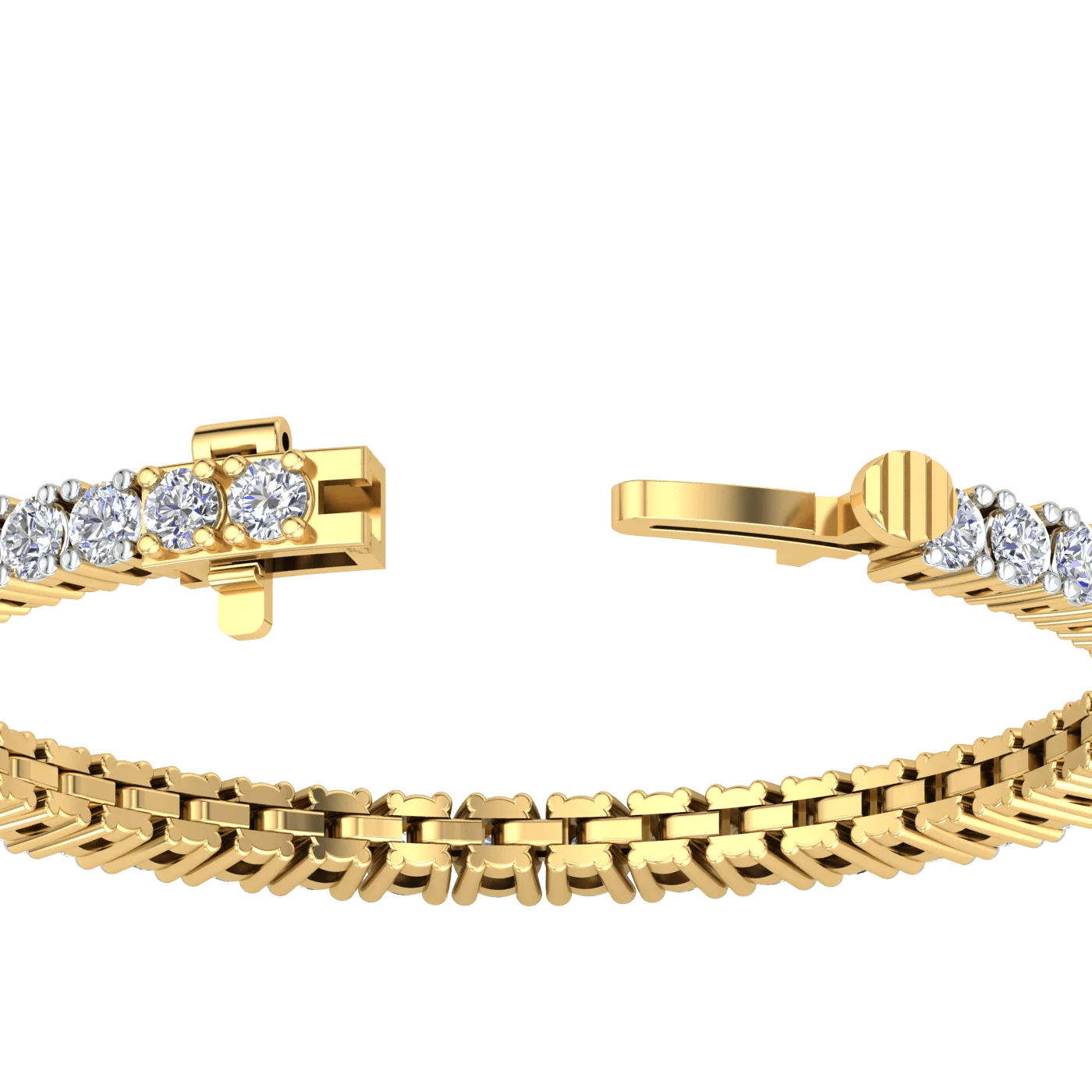 9K Gold Lab Grown Diamond Tennis Bracelet for Women - The Gold Collective