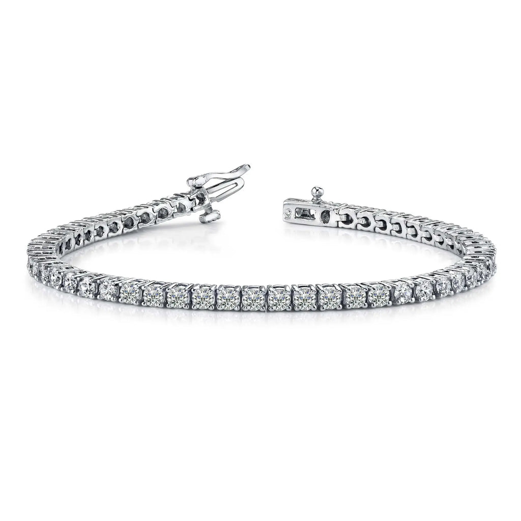 6 Carat Lab Grown Diamond Tennis Bracelet 18k Gold