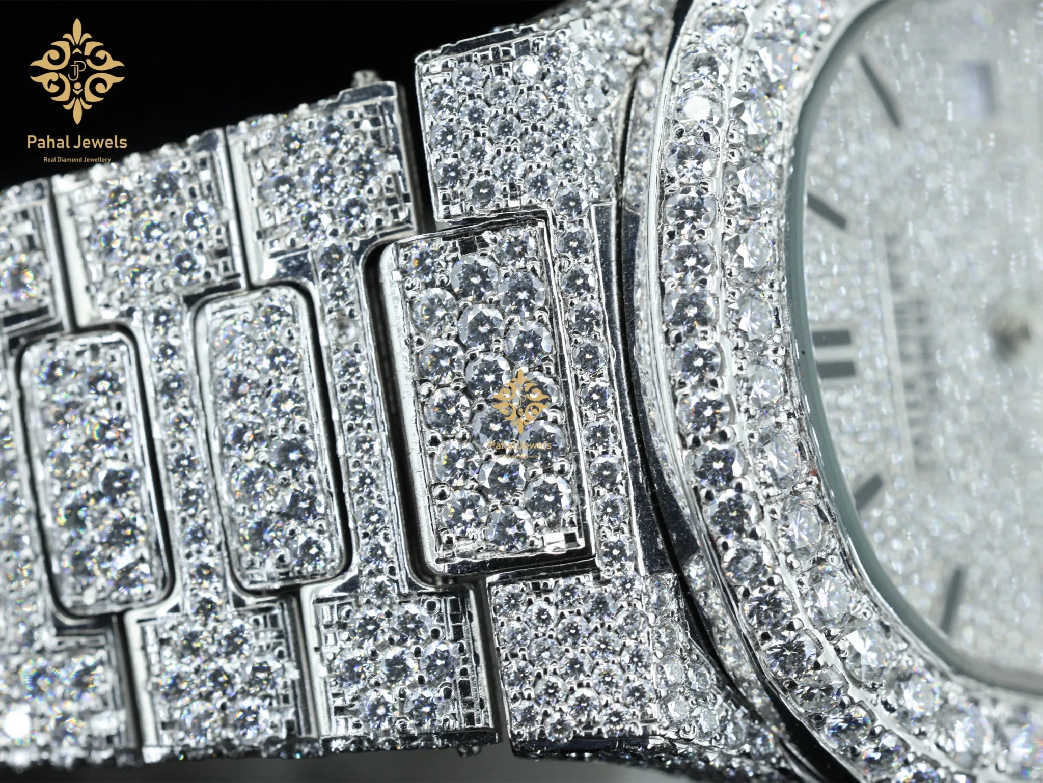 Stainless Steel Moissanite Automatic Mechanical Watch