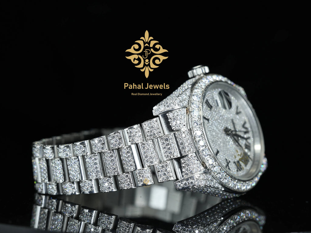 Luxury Men's Mechanical Moissanite Watch