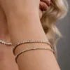 Lab-Grown Diamond Tennis Bracelet 14k Yellow Gold 7 Inch - The Gold Collective