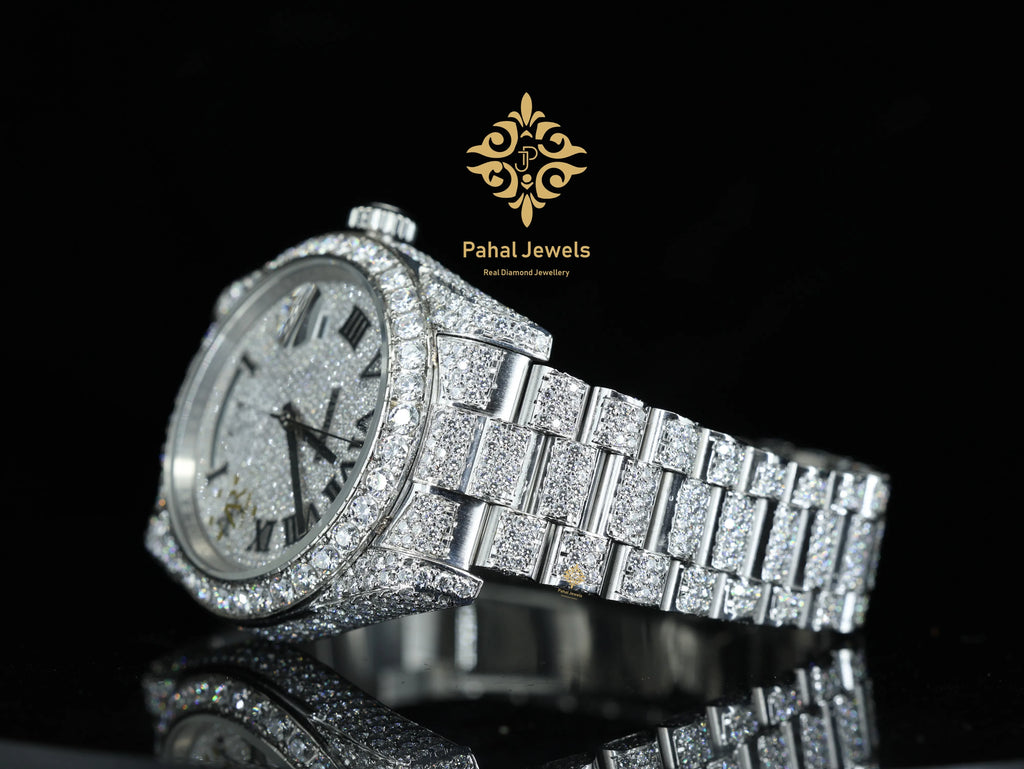 Luxury Men's Mechanical Moissanite Watch