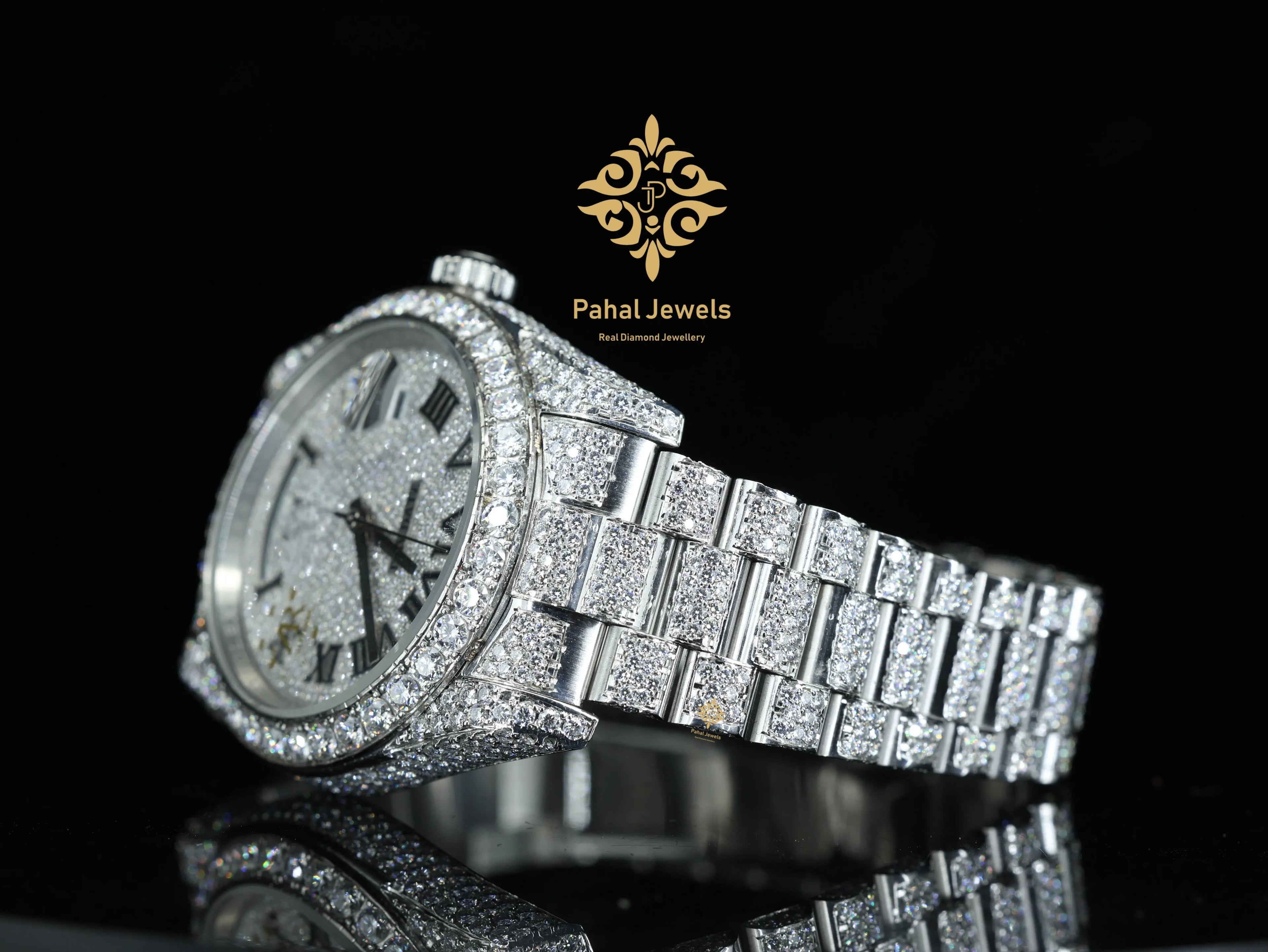 Luxury Men's Mechanical Moissanite Watch