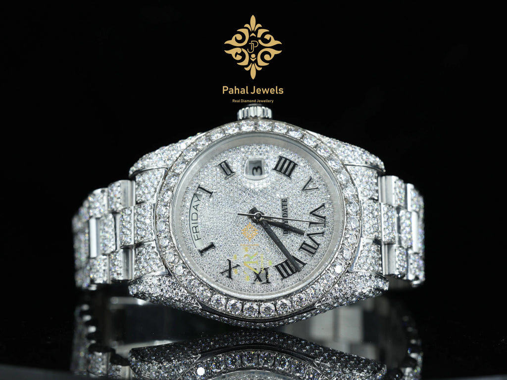 Luxury Men's Mechanical Moissanite Watch