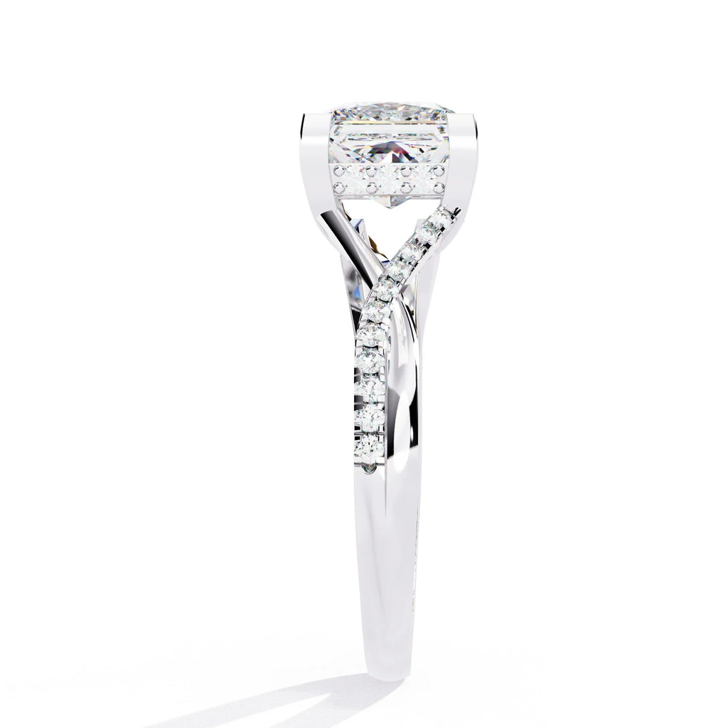 Princess Cut Diamond Ring 14K Gold Engagement Jewelry