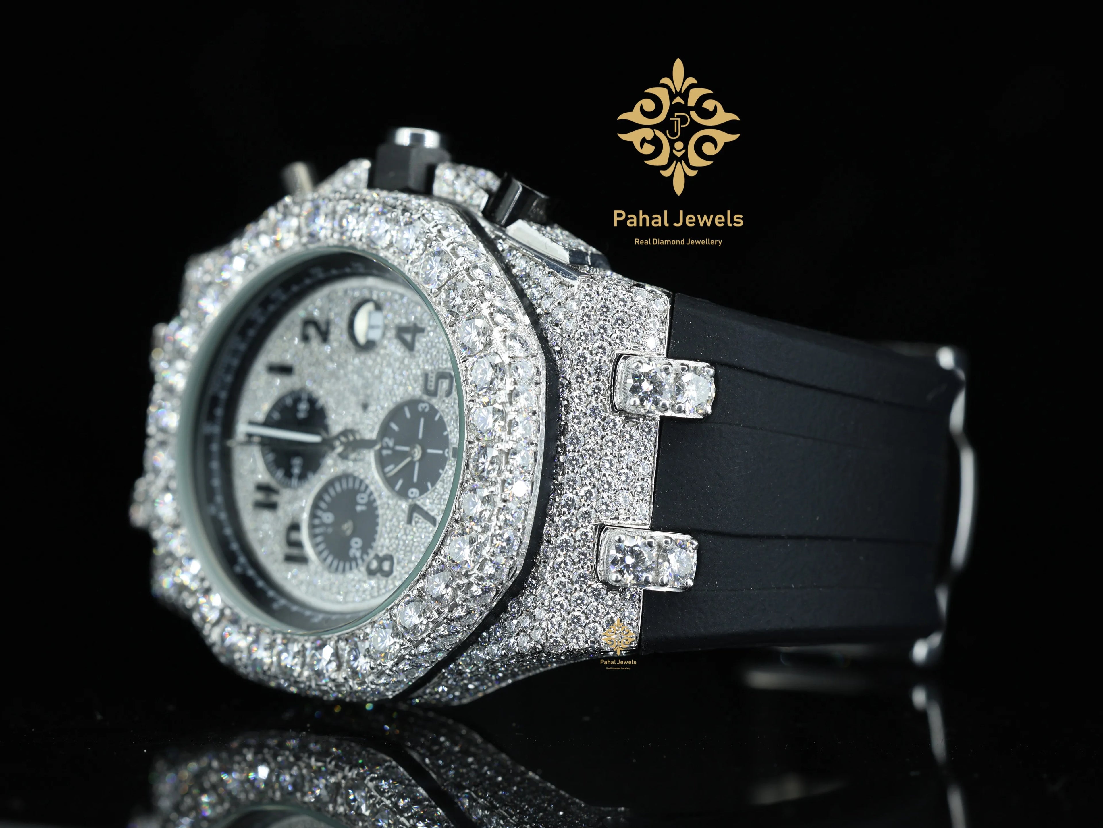 Moissanite Watch Lab Diamond Luxury Collection Automatic Diamond Watch