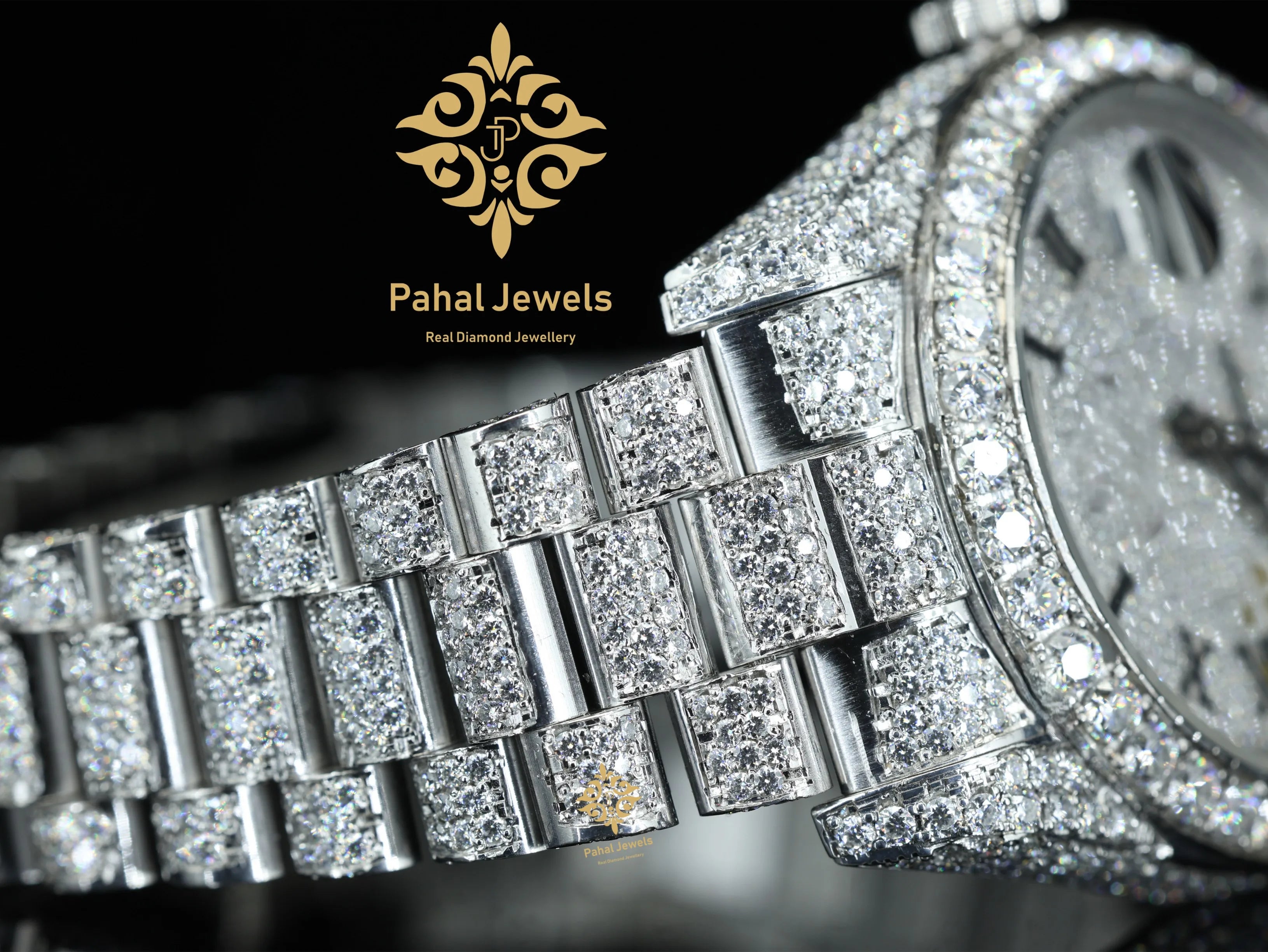 Luxury Men's Mechanical Moissanite Watch