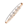 18K Gold Diamond Bangle Bracelet for Women