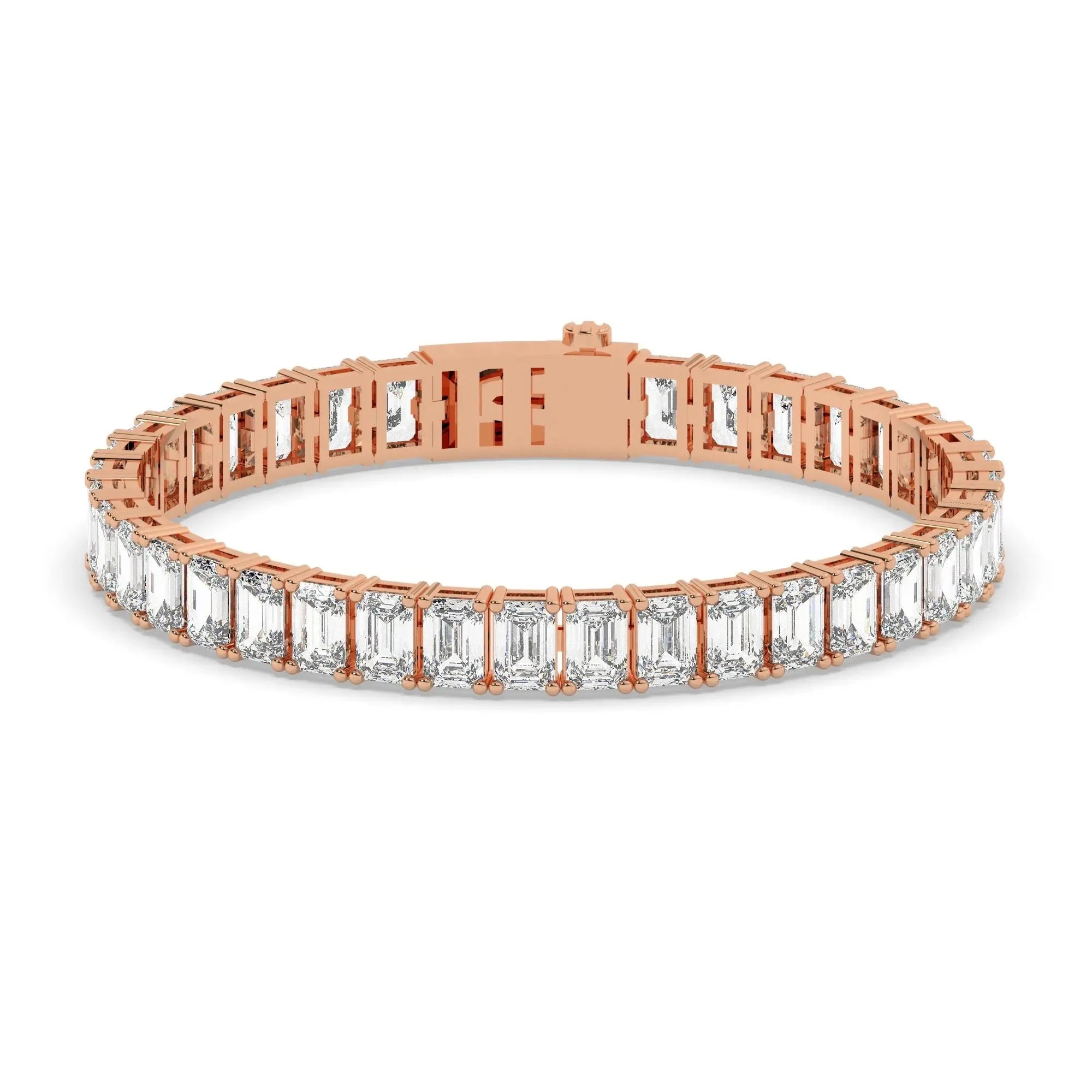 Moissanite Diamond Tennis Bracelet 25ct 14K Yellow Gold