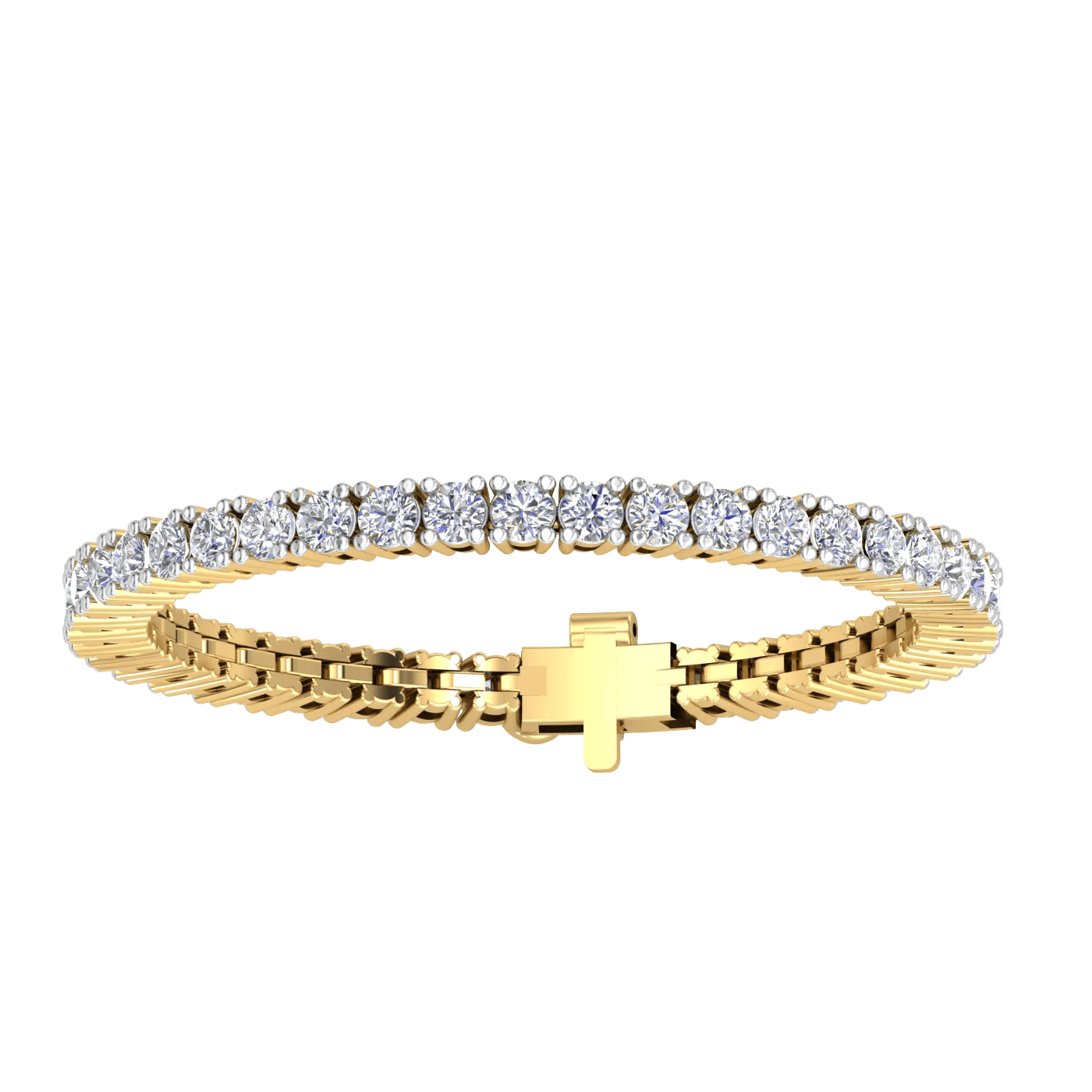 9K Gold Lab Grown Diamond Tennis Bracelet for Women - The Gold Collective