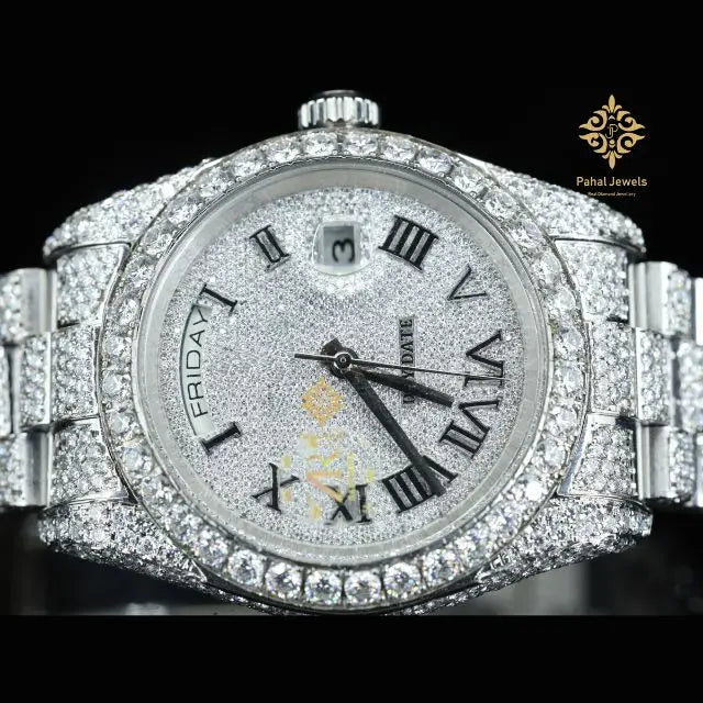Luxury Men's Mechanical Moissanite Watch
