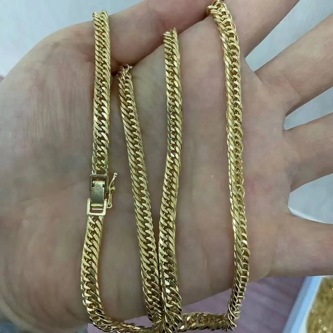 18k Gold Rope Chain Necklace for Men and Women