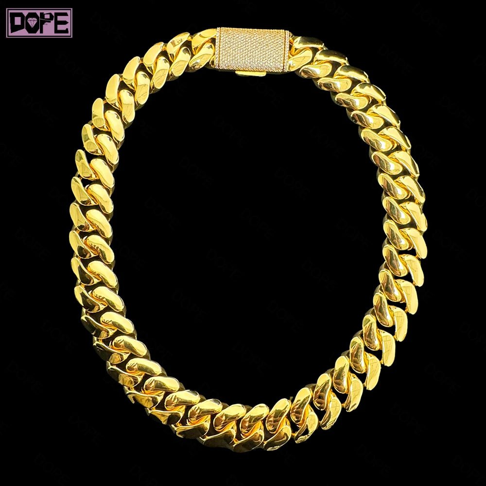 925 Silver Cuban Link Chain Hip Hop Style - The Gold Collective