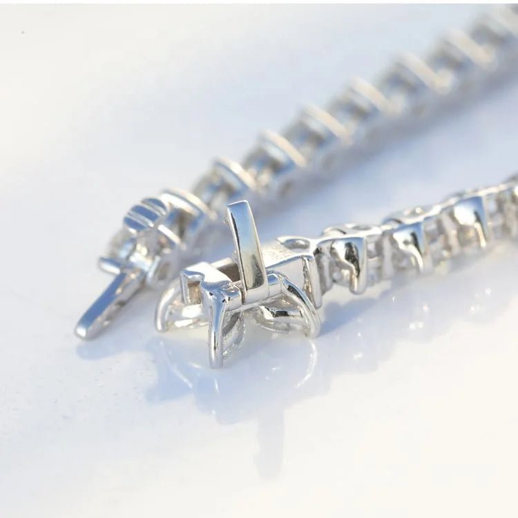 Lab Diamond Tennis Bracelet 18k White Gold