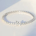 Lab Diamond Tennis Bracelet 18k White Gold