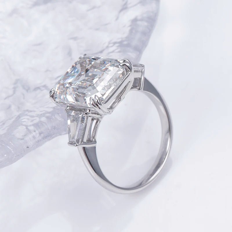 Emerald Cut Lab Grown Diamond Ring 18K Gold Jewelry - The Gold Collective