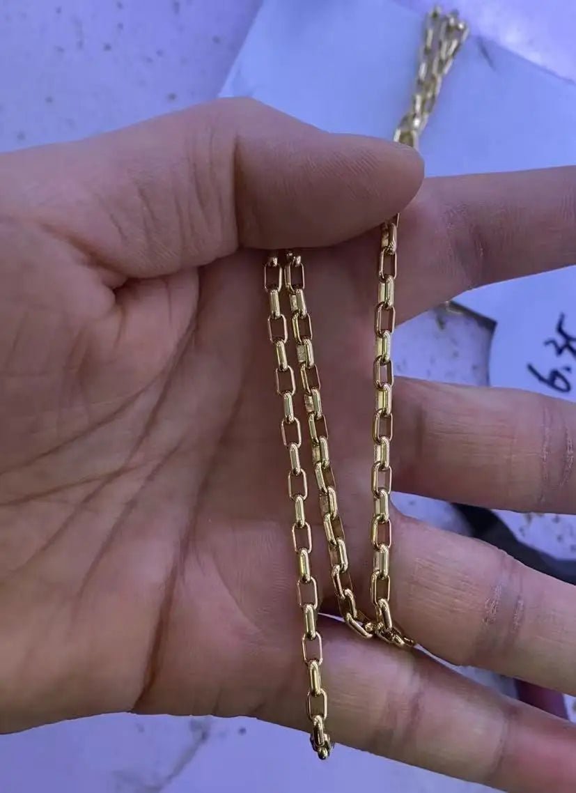 18k Gold Rope Chain Necklace for Men and Women